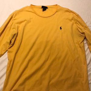 Polo long sleeve shirt yellow